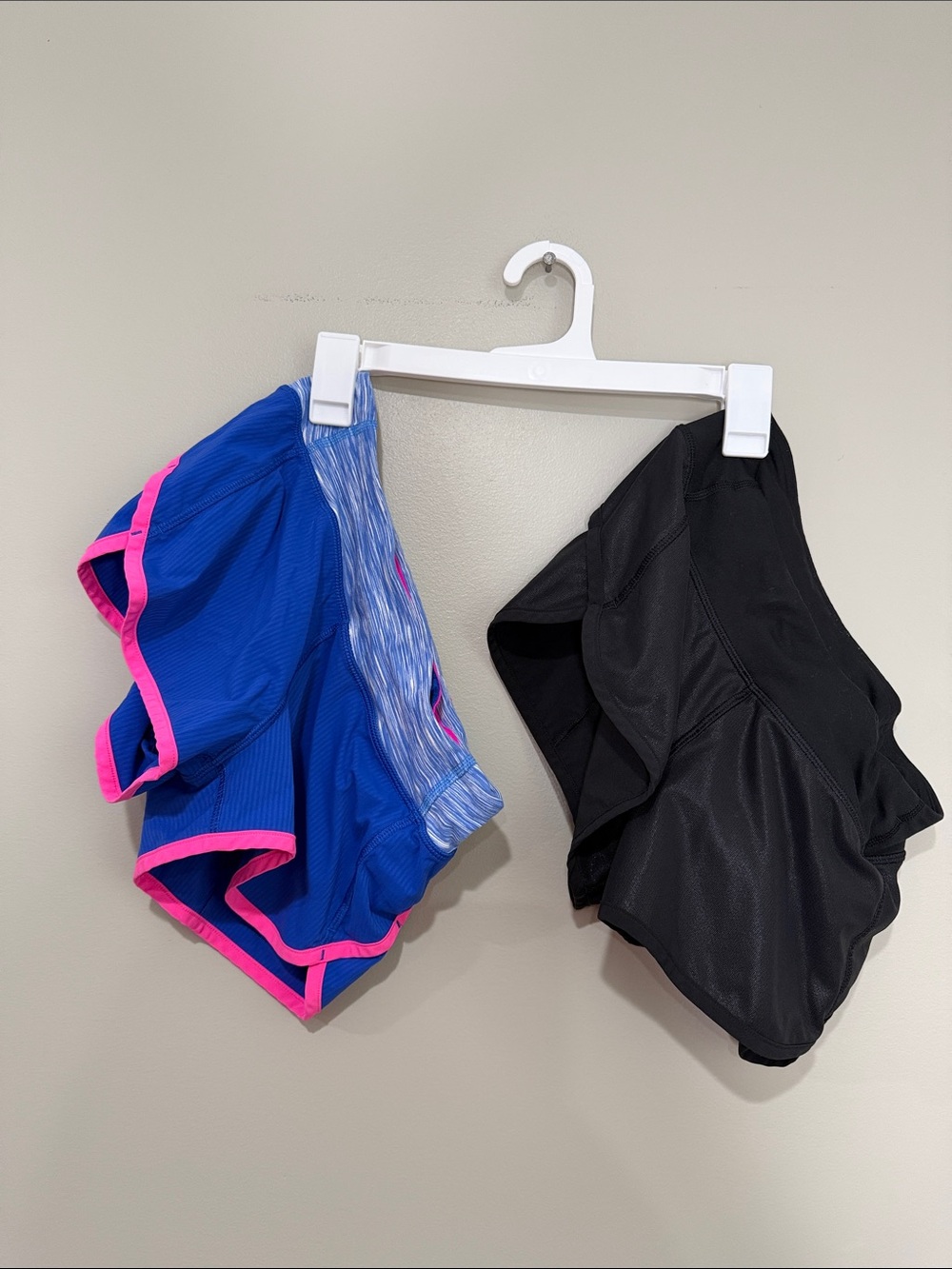 Ivivva Blue Athletic Shorts with Pink Trim + Black Athletic Shorts - 2 Pack 12